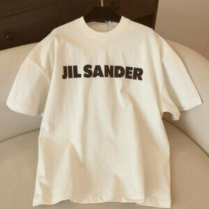 JSAR Sander White Tee with Black Logo